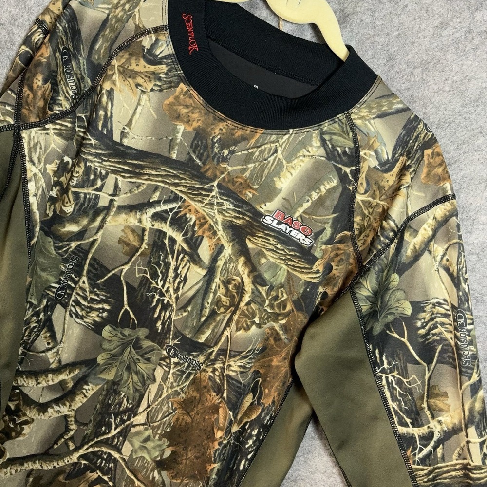 Scentlok Base Slayers Camouflage Shirt Mens XL Green Hunting‎